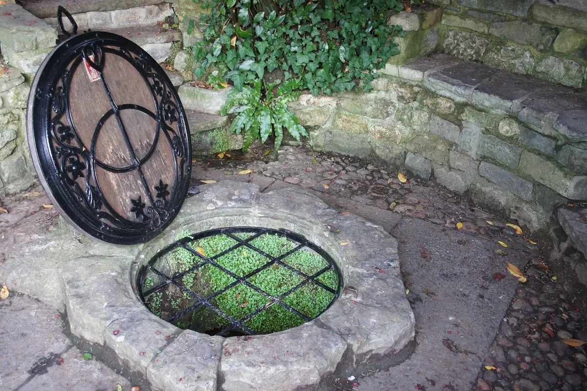 The well cover at Chalice Well