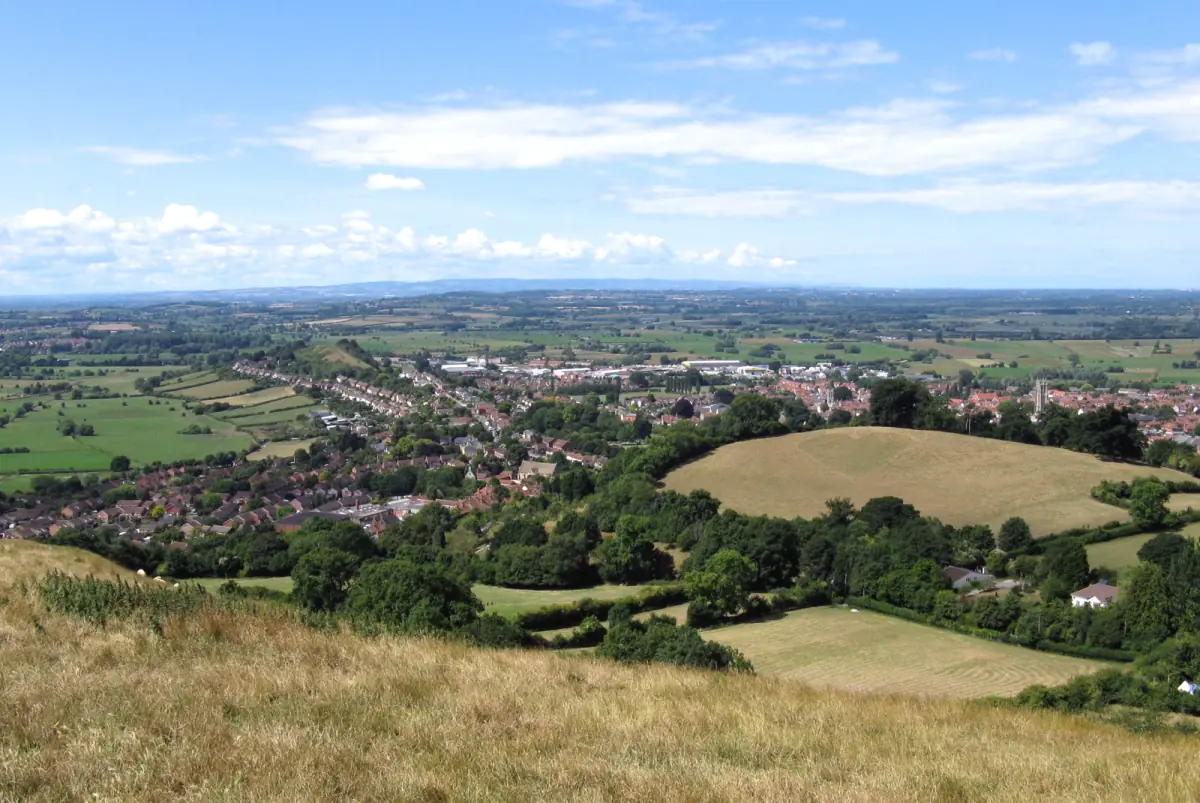 Glastonbury seen from the Tor