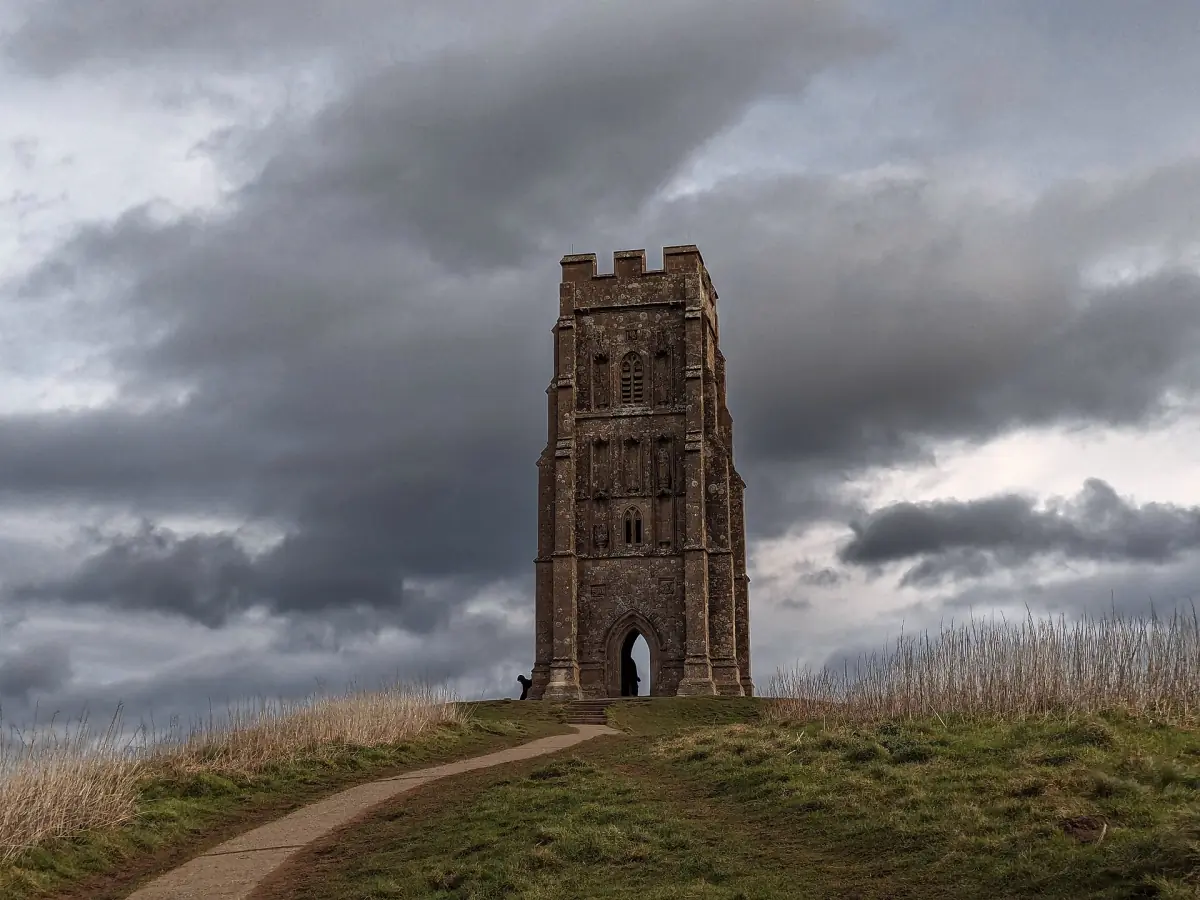 St Michael's Tower seen from the main path