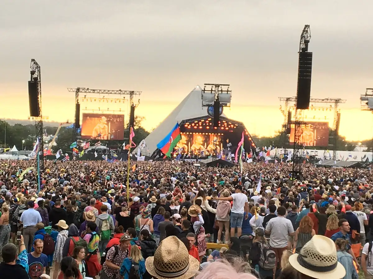 The Pyramid Stage at Glastonbury Festival
