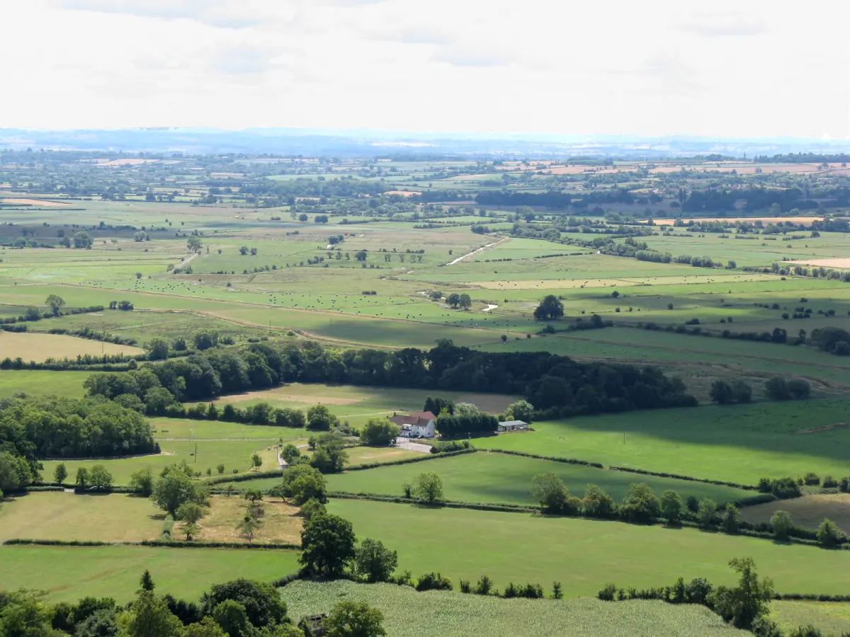 The Somerset Levels seen from the Tor